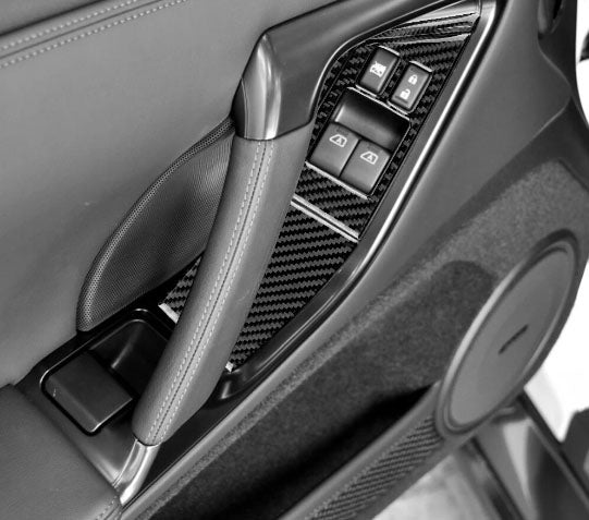 2008 - 2016 Nissan GTR R35 Carbon Fiber Window Switch Trim Kit | Next-Gen Carbon