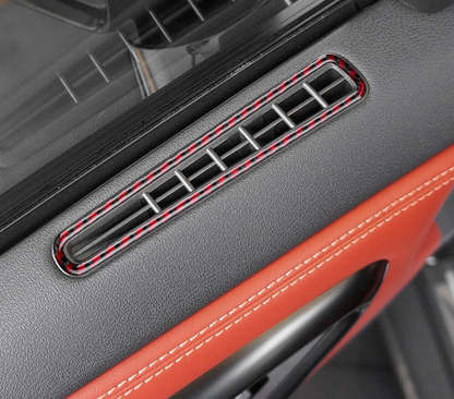 2008 - 16 Nissan GTR R35 Carbon Fiber Door Vent + Lock Trim Kit | Next-Gen Carbon