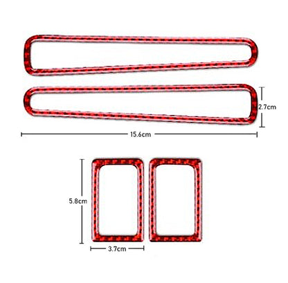 2008 - 16 Nissan GTR R35 Carbon Fiber Door Vent + Lock Trim Kit | Next-Gen Carbon