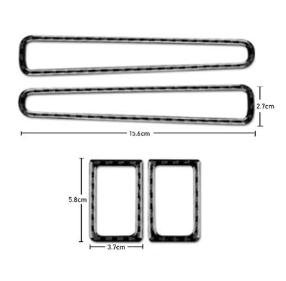 2008 - 16 Nissan GTR R35 Carbon Fiber Door Vent + Lock Trim Kit | Next-Gen Carbon