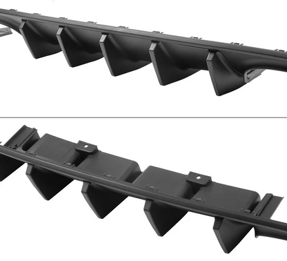 2015 - 23 Charger SRT V1 Style Quad Tip Ikon Diffuser | (Matte Black, Gloss Black, Hydro Carbon)