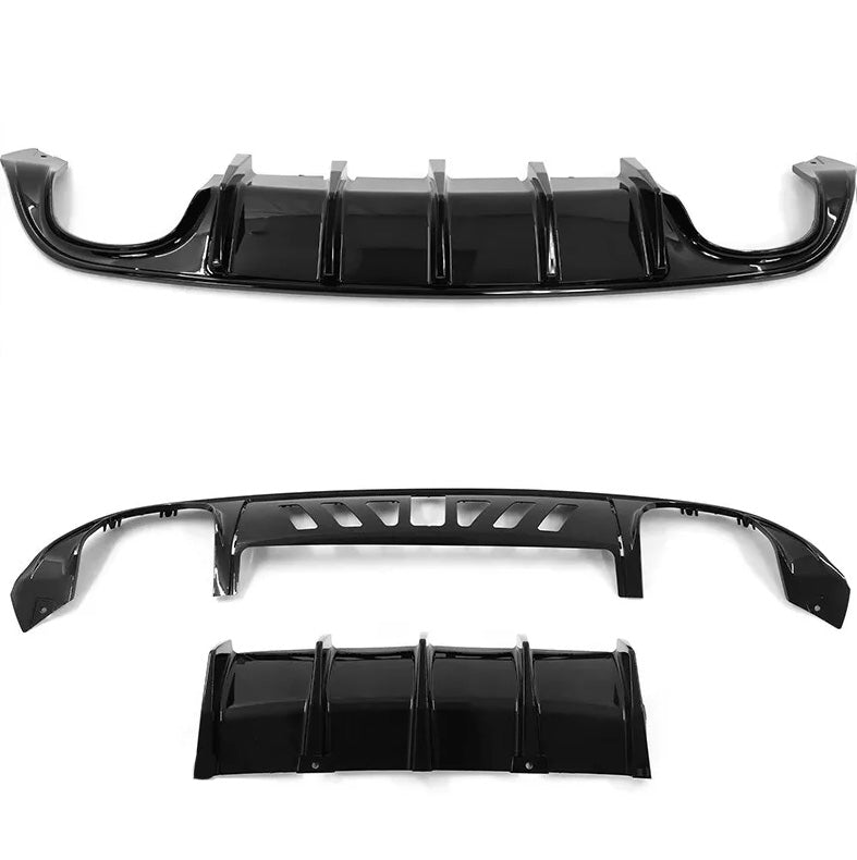 2015 - 23 Charger SRT V1 Style Quad Tip Ikon Diffuser | (Matte Black, Gloss Black, Hydro Carbon)