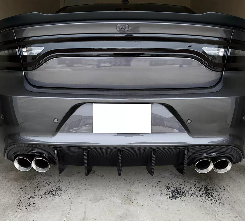 2015 - 23 Charger SRT V1 Style Quad Tip Ikon Diffuser | (Matte Black, Gloss Black, Hydro Carbon)