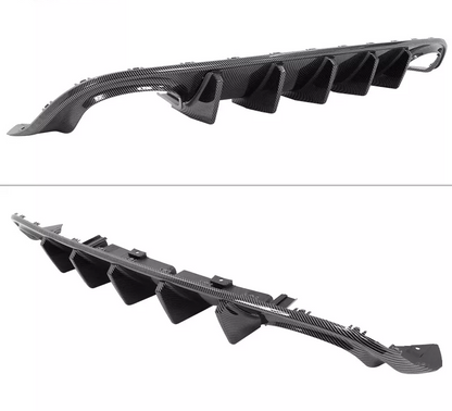 2015 - 23 Charger SRT V1 Style Quad Tip Ikon Diffuser | (Matte Black, Gloss Black, Hydro Carbon)