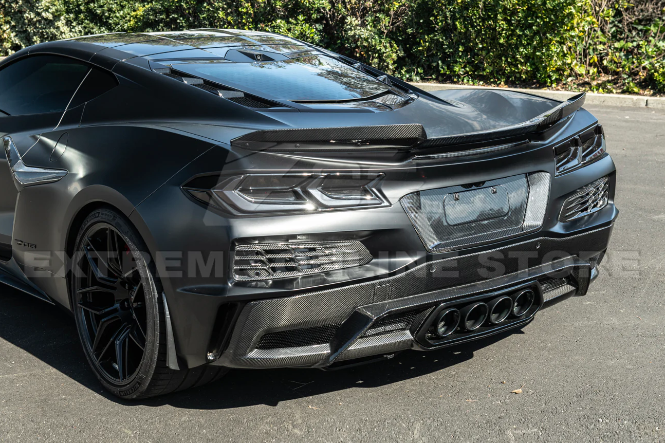 C8 Corvette Carbon Fiber Rear License Plate Backing Insert Cover | Stingray / Z06 / E-Ray