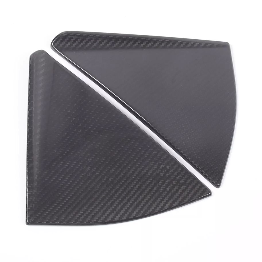 C8 Corvette Convertible Real Carbon Fiber Rear Side Quarter Window Louver Cover Trim