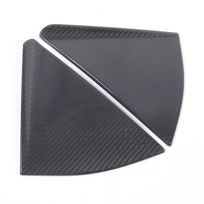 C8 Corvette Convertible Real Carbon Fiber Rear Side Quarter Window Louver Cover Trim