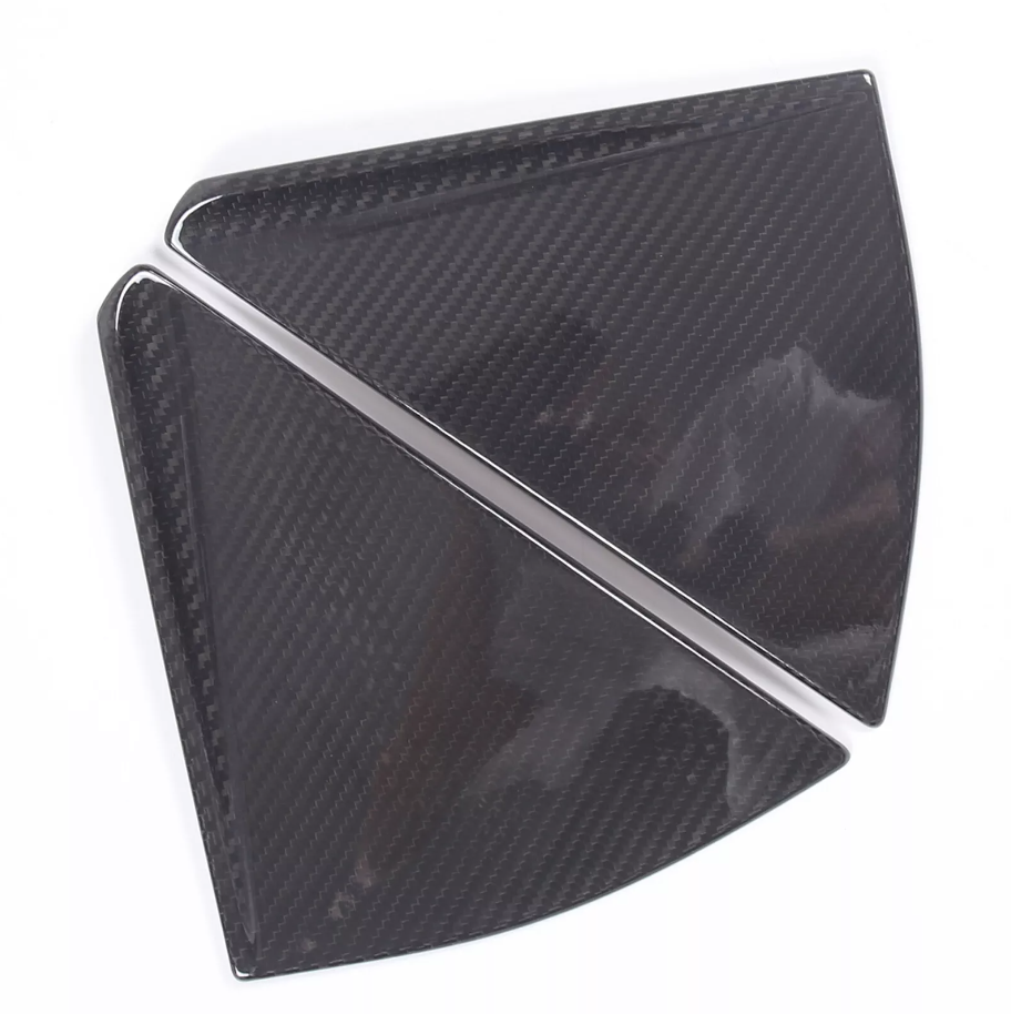 C8 Corvette Convertible Real Carbon Fiber Rear Side Quarter Window Louver Cover Trim