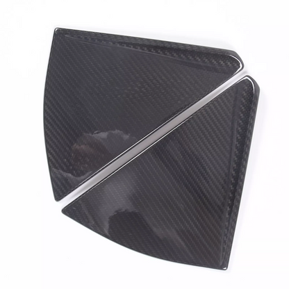 C8 Corvette Convertible Real Carbon Fiber Rear Side Quarter Window Louver Cover Trim