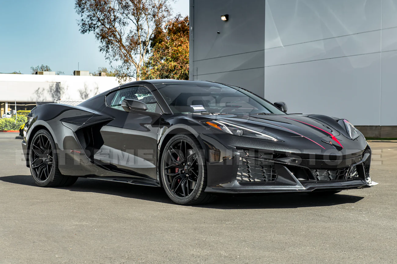 C8 Corvette Z06 / E-Ray 3 Piece Front Lip Splitter (Carbon Fiber/ Carbon Flash)
