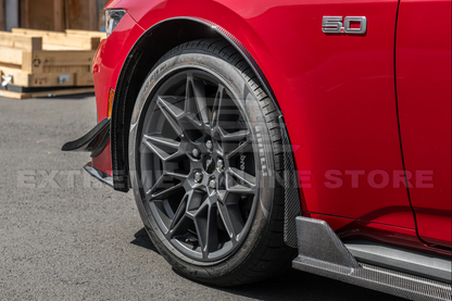 2024+ Mustang Carbon Fiber Fender Flares &amp; Mud Flaps