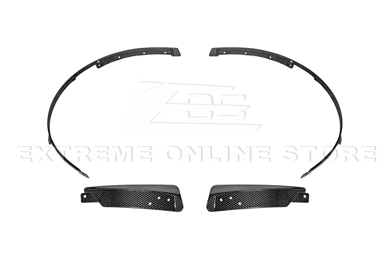 2024+ Mustang Carbon Fiber Fender Flares &amp; Mud Flaps