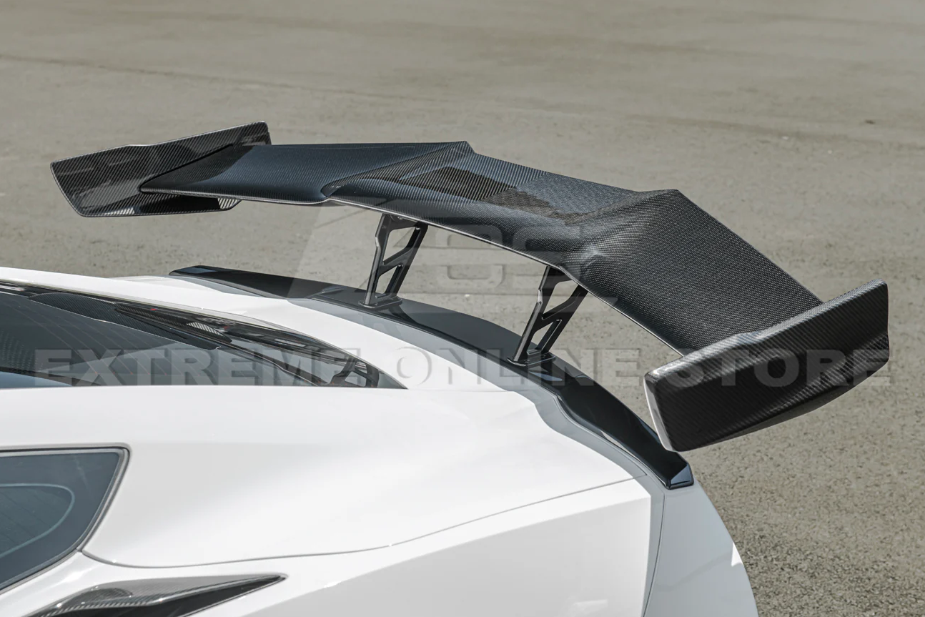 2014 - 19 C7 Corvette Carbon Fiber ZR1 Extended Rear High Wing Spoiler