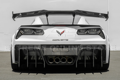 2014 - 19 C7 Corvette Carbon Fiber ZR1 Extended Rear High Wing Spoiler
