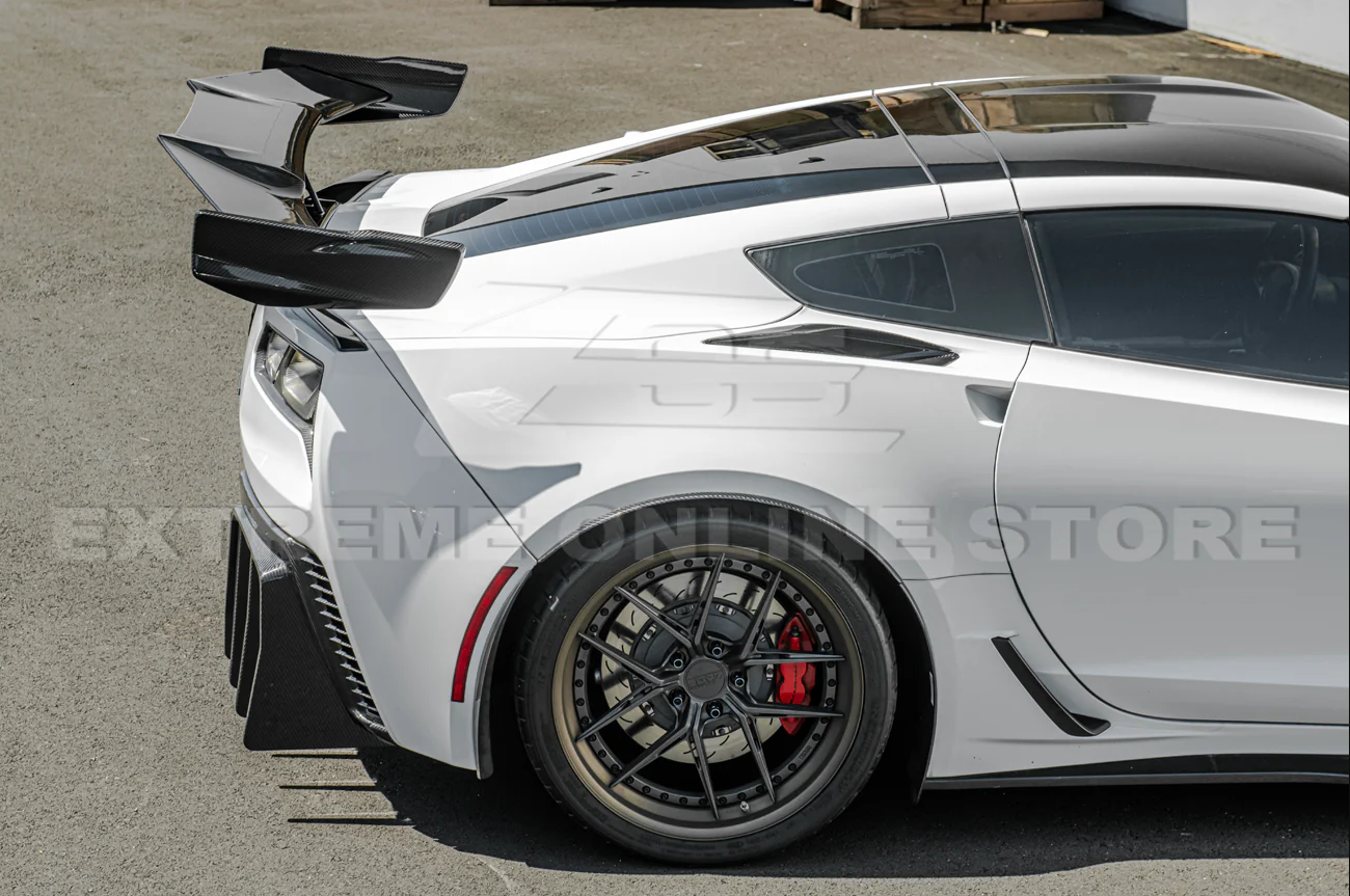 2014 - 19 C7 Corvette Carbon Fiber ZR1 Extended Rear High Wing Spoiler