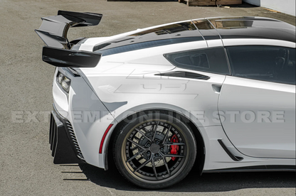 2014 - 19 C7 Corvette Carbon Fiber ZR1 Extended Rear High Wing Spoiler