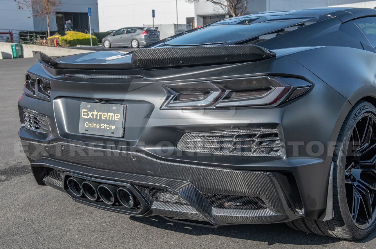 C8 Corvette Z06 Carbon Fiber Spoiler Wicker Bill Kit