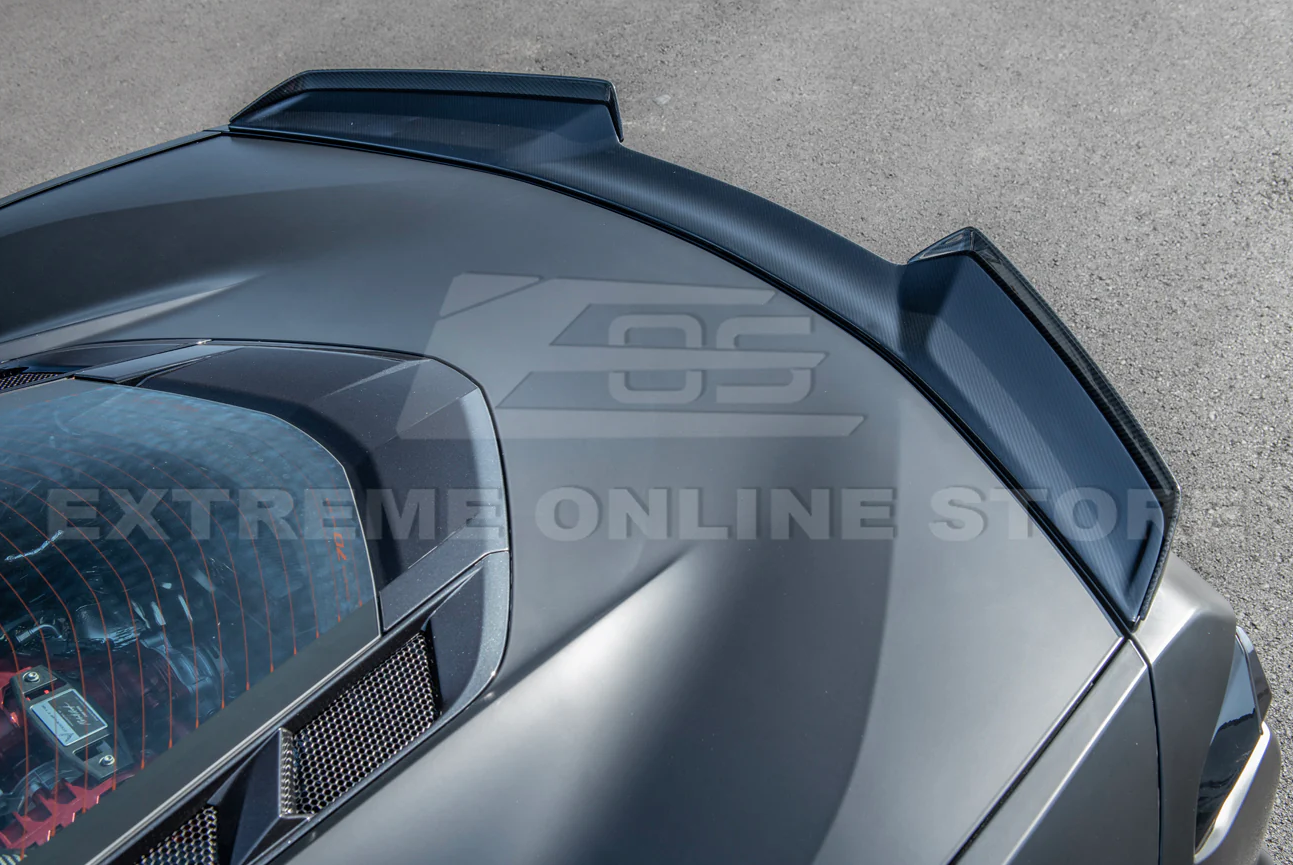 C8 Corvette Z06 Carbon Fiber Spoiler Wicker Bill Kit