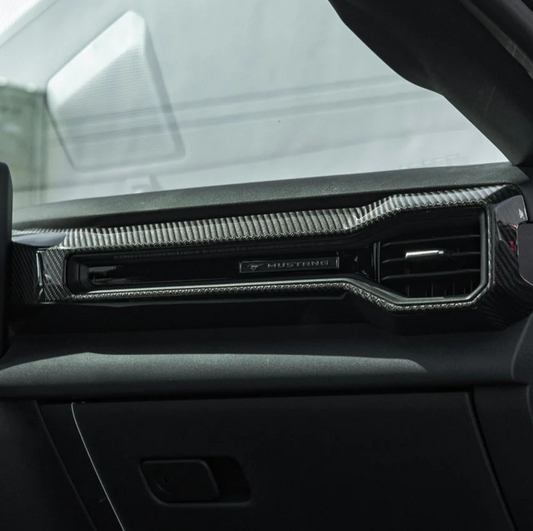 2024+ Mustang Carbon Fiber Passenger AC Outlet Cover