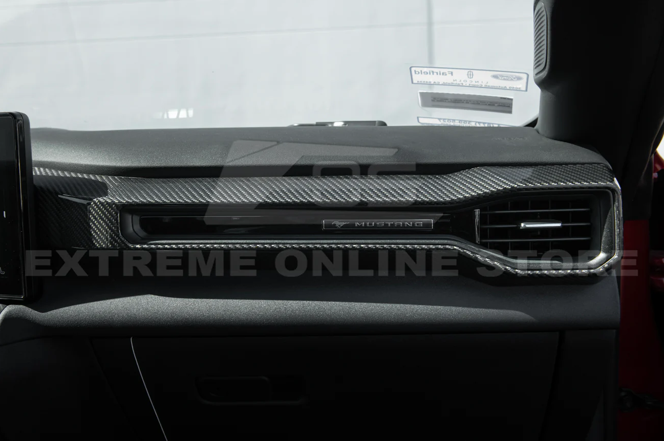 2024+ Mustang Carbon Fiber Passenger AC Outlet Cover