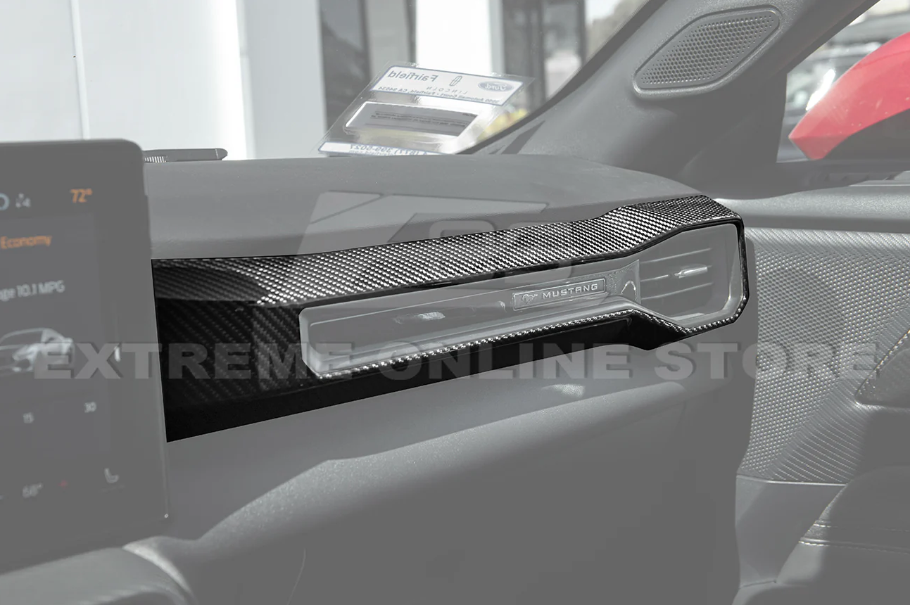 2024+ Mustang Carbon Fiber Passenger AC Outlet Cover