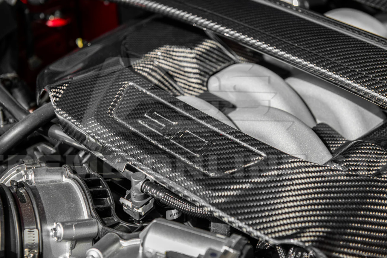 2024+ Mustang GT Dark Horse Carbon Fiber 5.0L Engine Valve Cover