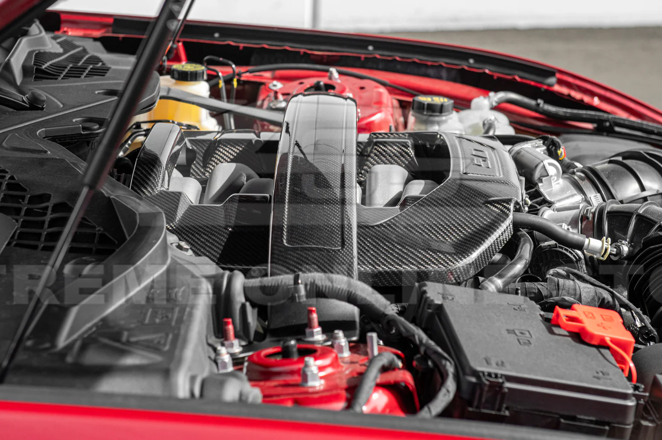 2024+ Mustang GT Dark Horse Carbon Fiber 5.0L Engine Valve Cover