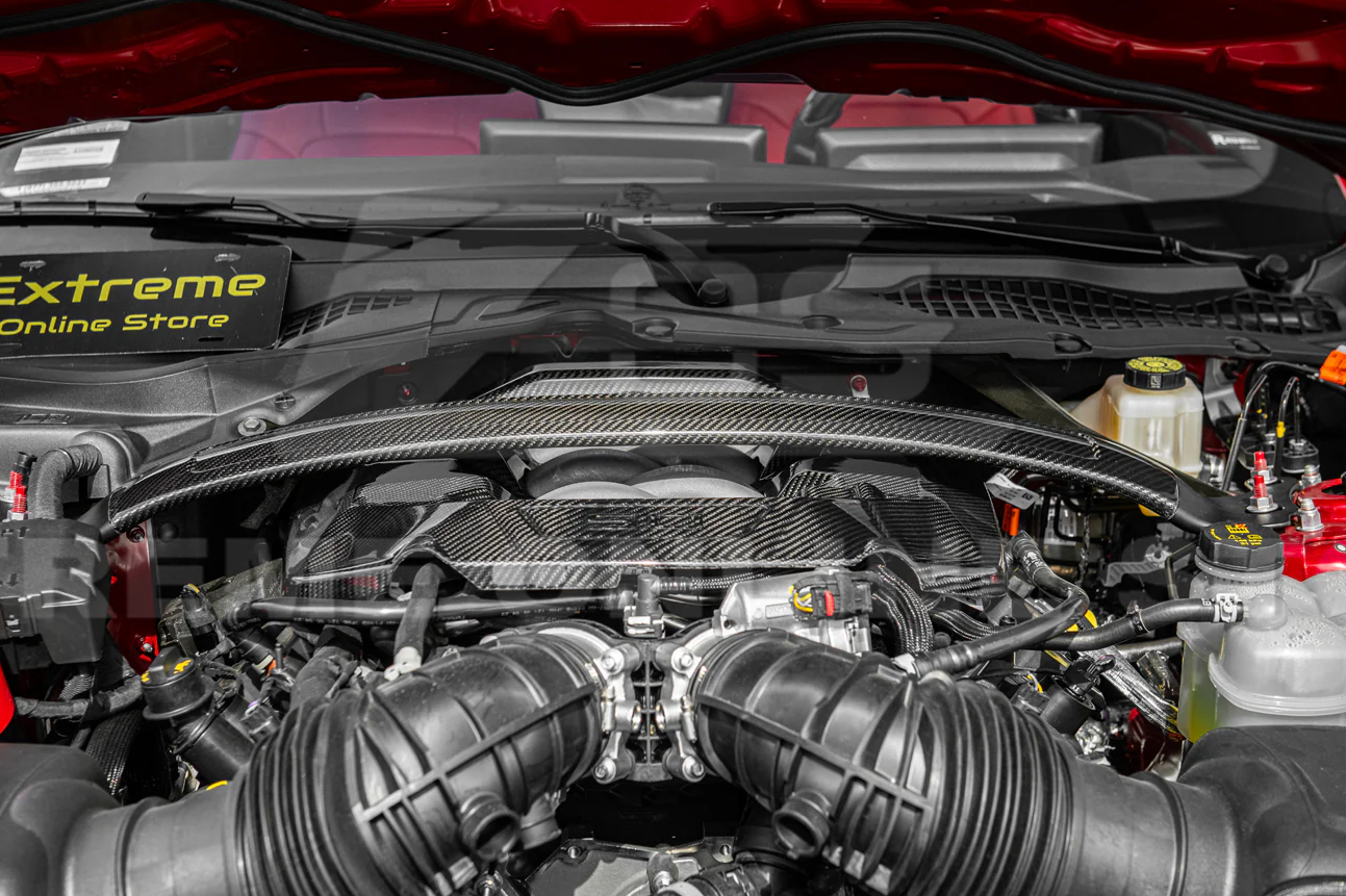 2024+ Mustang GT Dark Horse Carbon Fiber 5.0L Engine Valve Cover