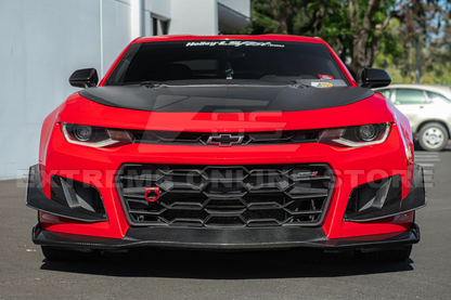 2017 - 19 Camaro ZL1 1LE Carbon Fiber Front Air Duct Bezels &amp; Canard Dive Planes