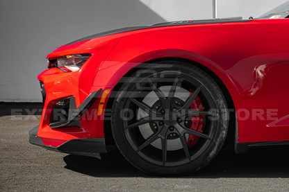 2017 - 19 Camaro ZL1 1LE Carbon Fiber Front Air Duct Bezels &amp; Canard Dive Planes