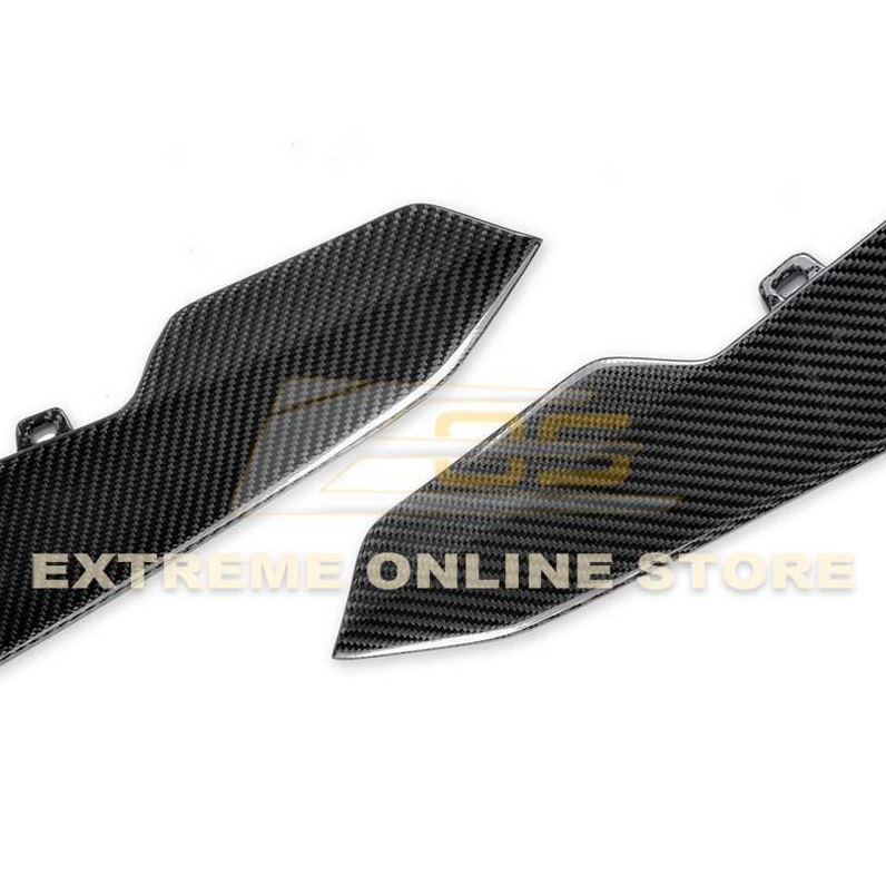 2017 - 19 Camaro ZL1 1LE Carbon Fiber Front Air Duct Bezels &amp; Canard Dive Planes