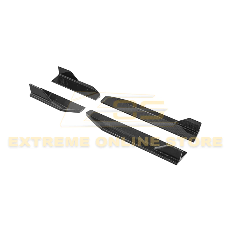 2024+ Mustang S650 Side Skirt Extensions (Matte/Gloss/Carbon)