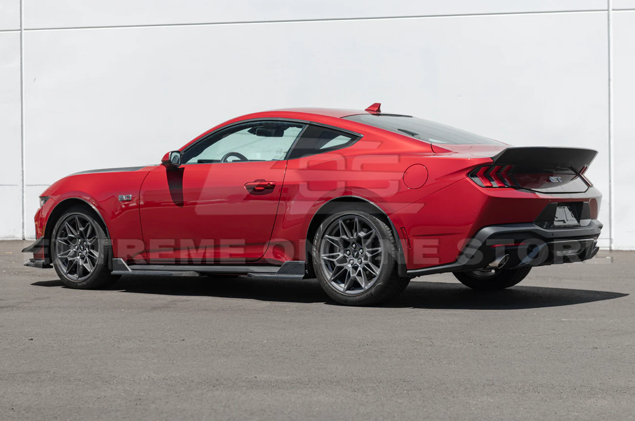 2024+ Mustang S650 Side Skirt Extensions (Matte/Gloss/Carbon)