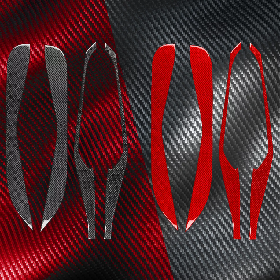 C8 Corvette Soft Carbon Fiber Door Kick Panel