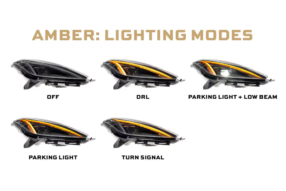2014 - 19 C7 Corvette C8 Style XB LED Headlights (GEN 2) (Copy)