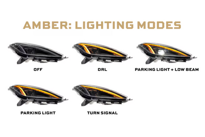 2014 - 19 C7 Corvette C8 Style XB LED Headlights (GEN 2) (Copy)