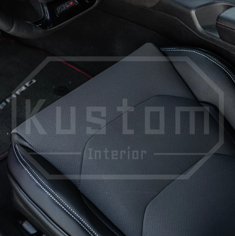 2016+ Camaro Two-Tone Coupe Recaro Leather Seat Covers | KustomCover