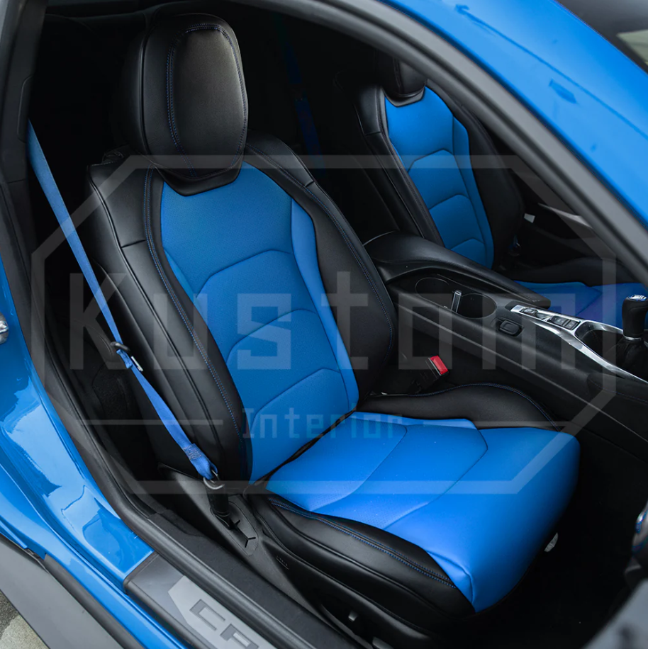 2016+ Camaro Two-Tone Coupe Recaro Leather Seat Covers | KustomCover