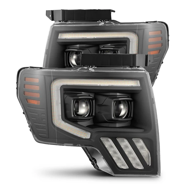2009 - 14 F150 MKII LUXX-Series LED Projector Headlights (Black / Alpha Black / Chrome)