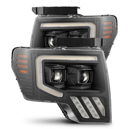 2009 - 14 F150 MKII LUXX-Series LED Projector Headlights (Black / Alpha Black / Chrome)