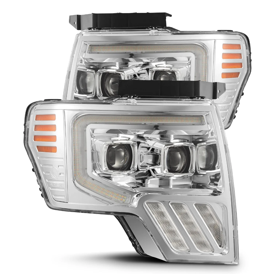 2009 - 14 F150 MKII LUXX-Series LED Projector Headlights (Black / Alpha Black / Chrome)