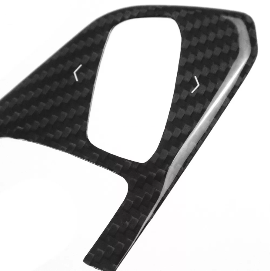2024+ C8 Corvette Carbon Fiber Inner Steering Wheel Trim Covers - Heated
