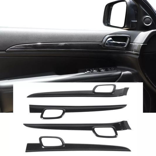 2011 - 21 Grand Cherokee Hydro-Carbon Fiber Inner Door Handle Trim Covers