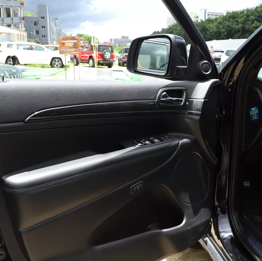 2011 - 21 Grand Cherokee Hydro-Carbon Fiber Inner Door Handle Trim Covers