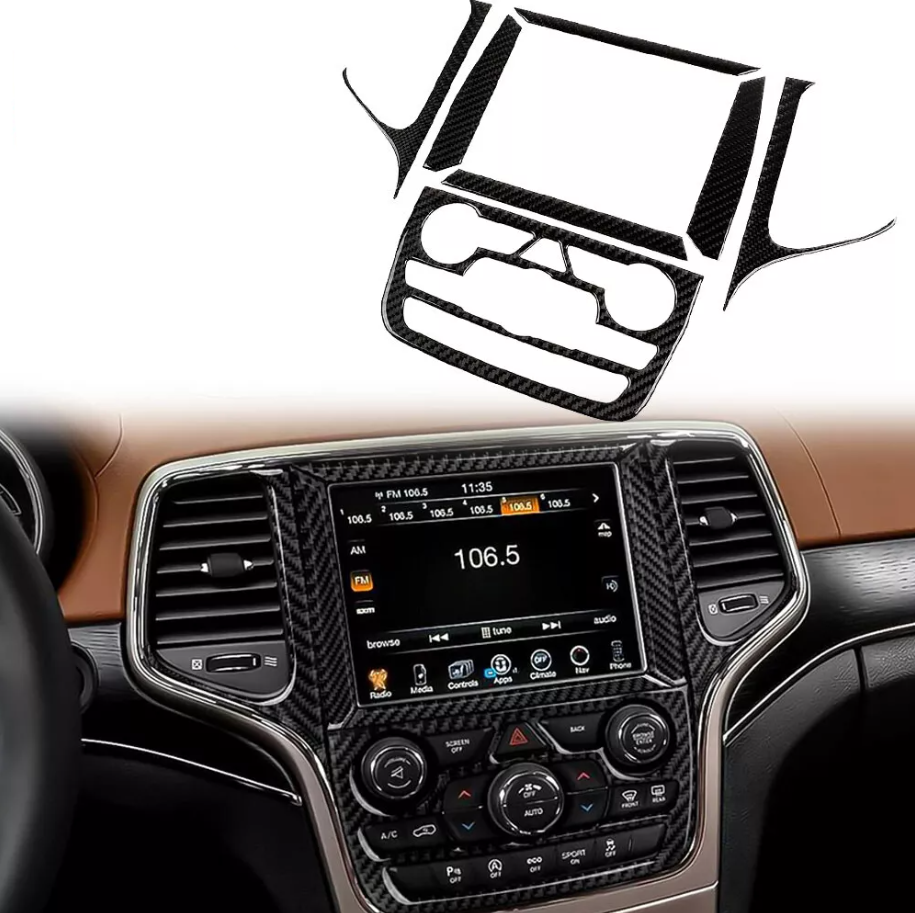 2011 - 20 Grand Cherokee Carbon Fiber Radio Screen Trim Panel