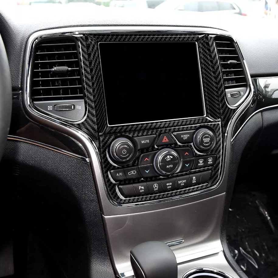 2011 - 20 Grand Cherokee Carbon Fiber Radio Screen Trim Panel