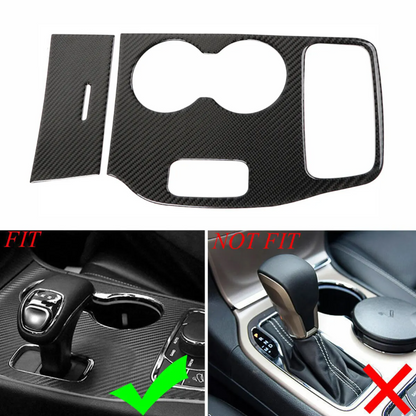 2014 - 15 Grand Cherokee Carbon Fiber Gear Shifter Insert Overlay | Next-Gen Carbon