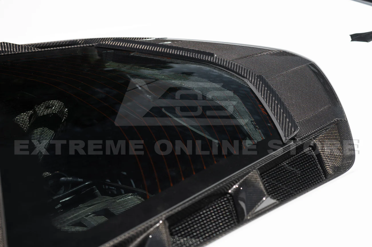 C8 Corvette Carbon Fiber Rear Window Hatch Deck Lid Insert