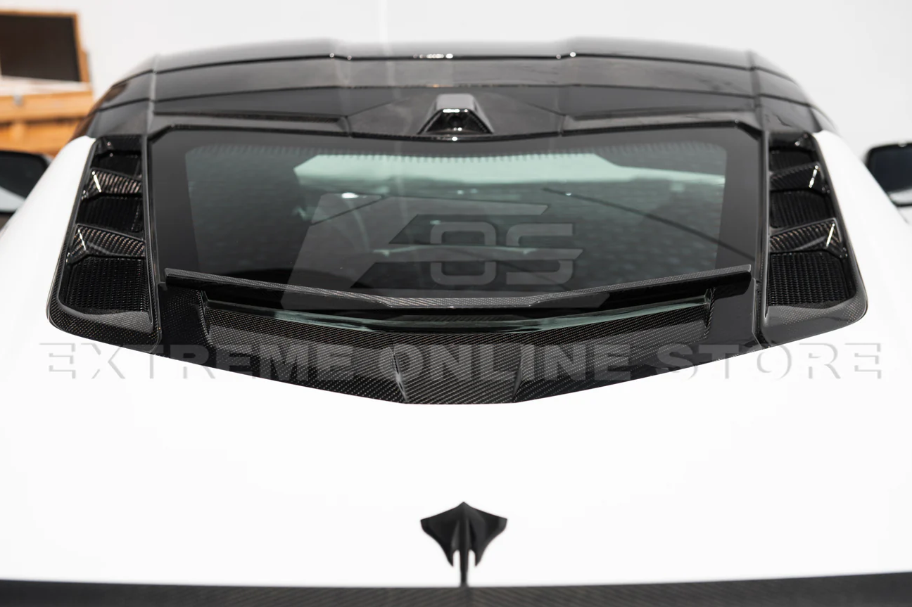 C8 Corvette Carbon Fiber Rear Window Hatch Deck Lid Insert
