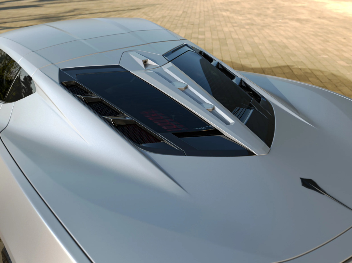 C8 Corvette ZR1 Style Rear Hatch Split Window Louver